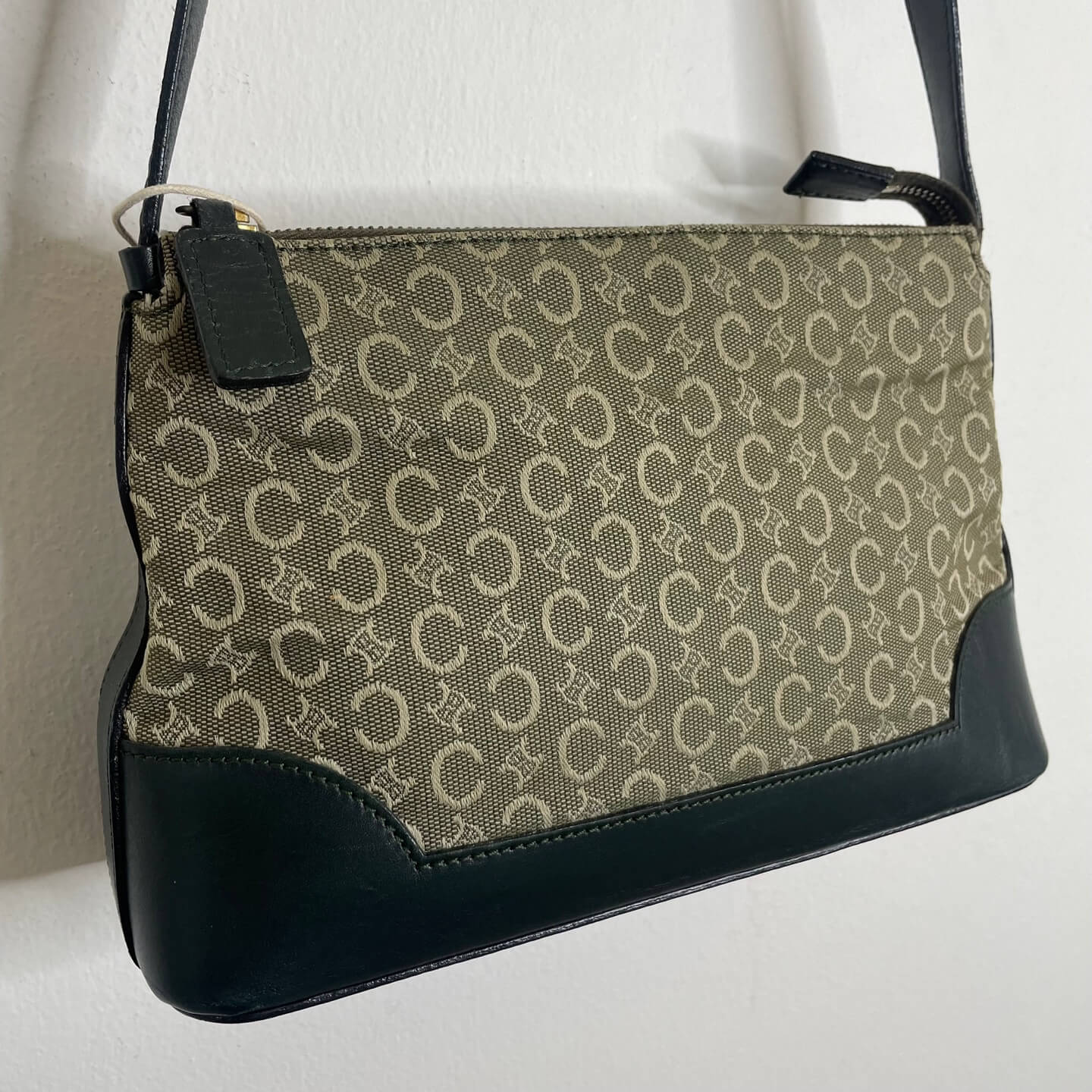 CELINE C Macadam Canvas Shoulder Bag