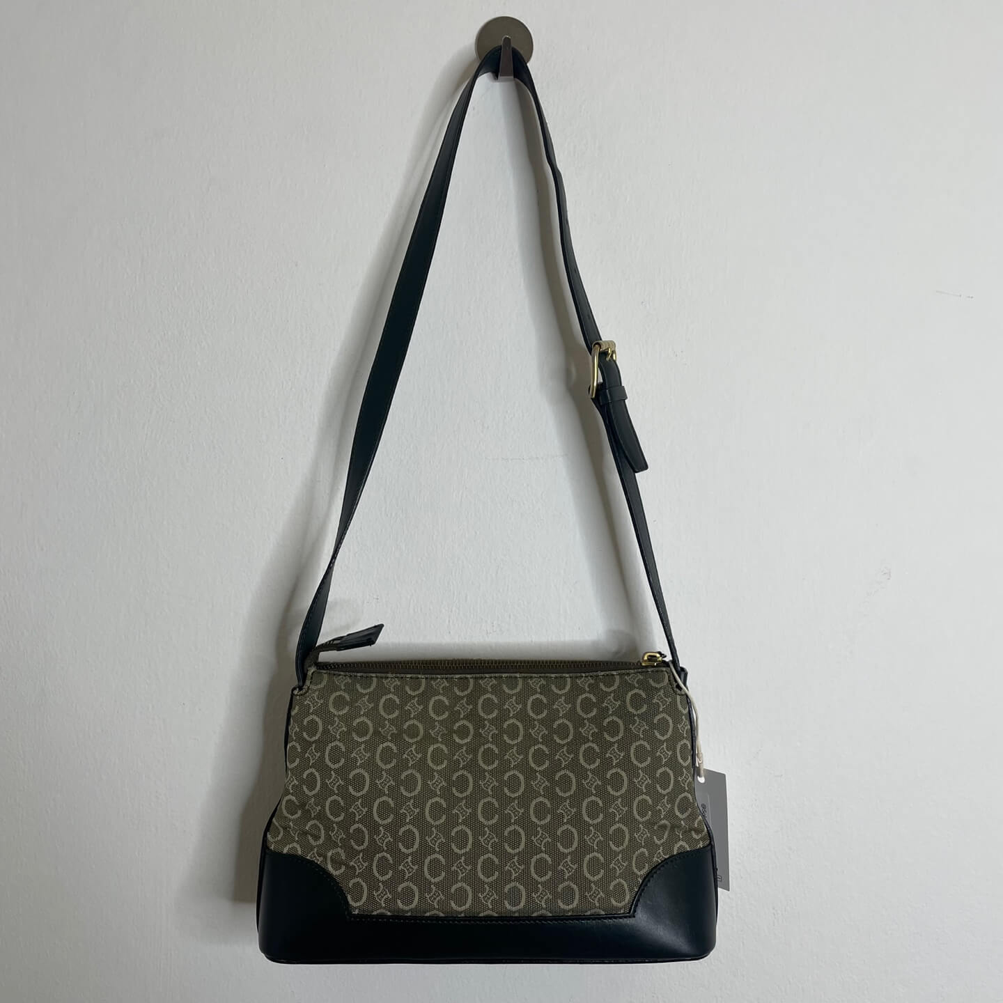 CELINE C Macadam Canvas Shoulder Bag