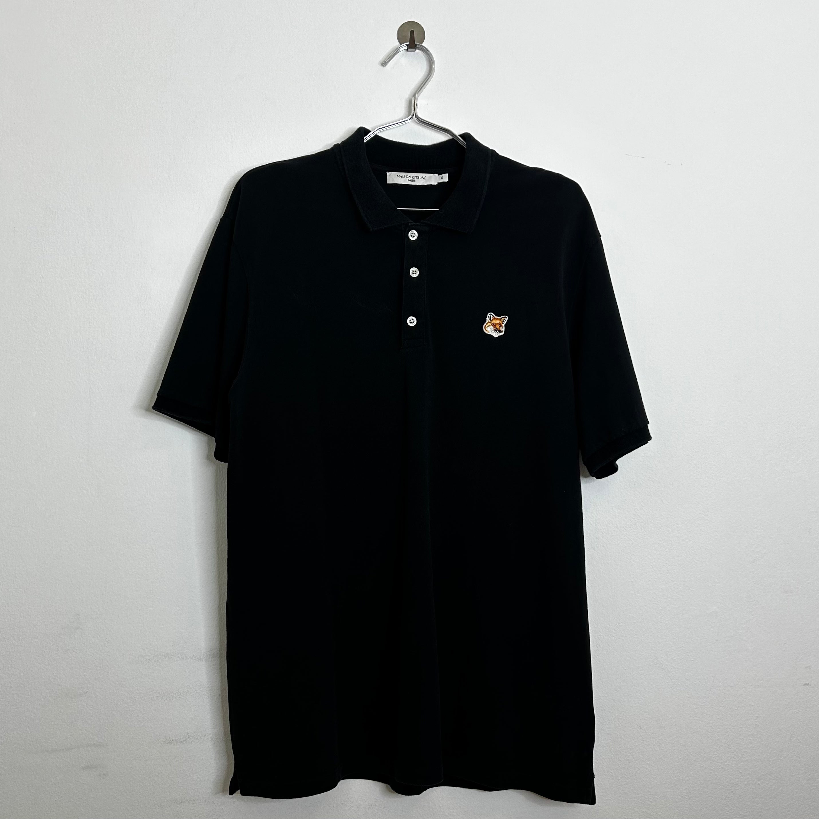 Maison Kitsune fox head patch classic polo