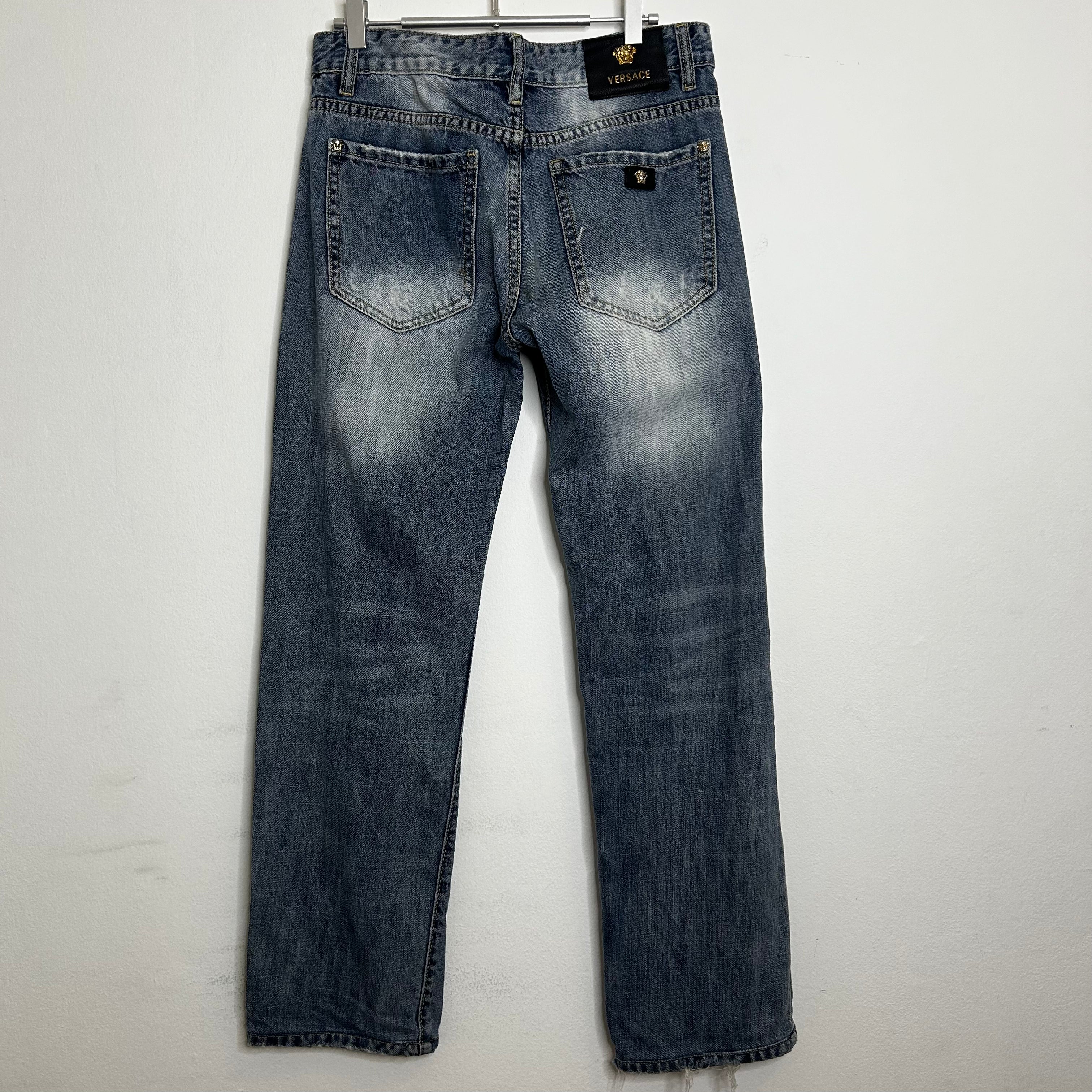 Versace washed denim pants