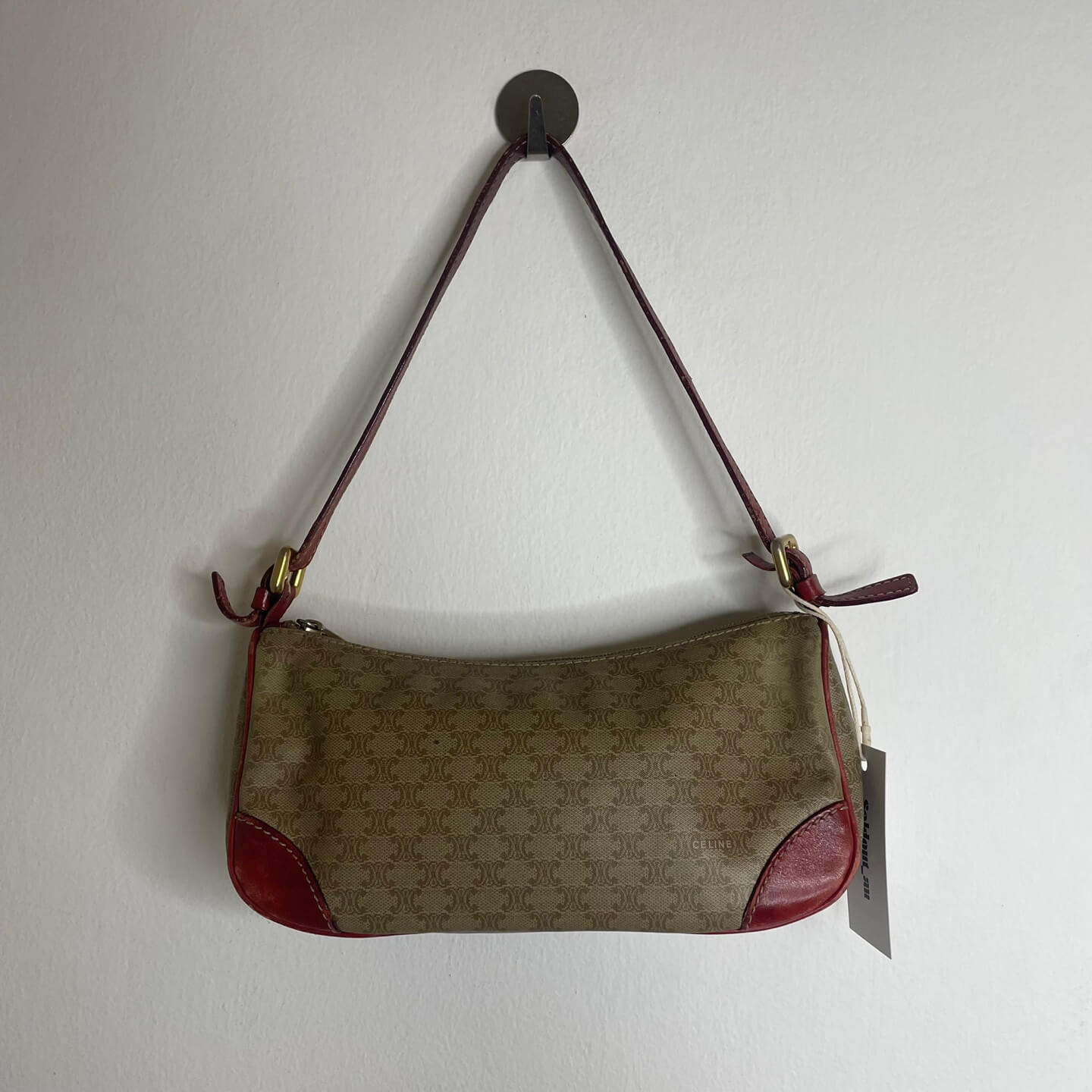 CELINE Macadam Canvas Hand Bag