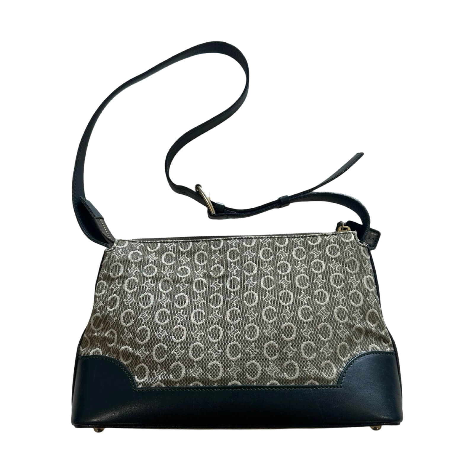 CELINE C Macadam Canvas Shoulder Bag