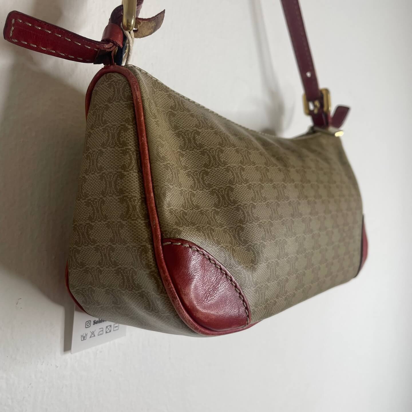CELINE Macadam Canvas Hand Bag