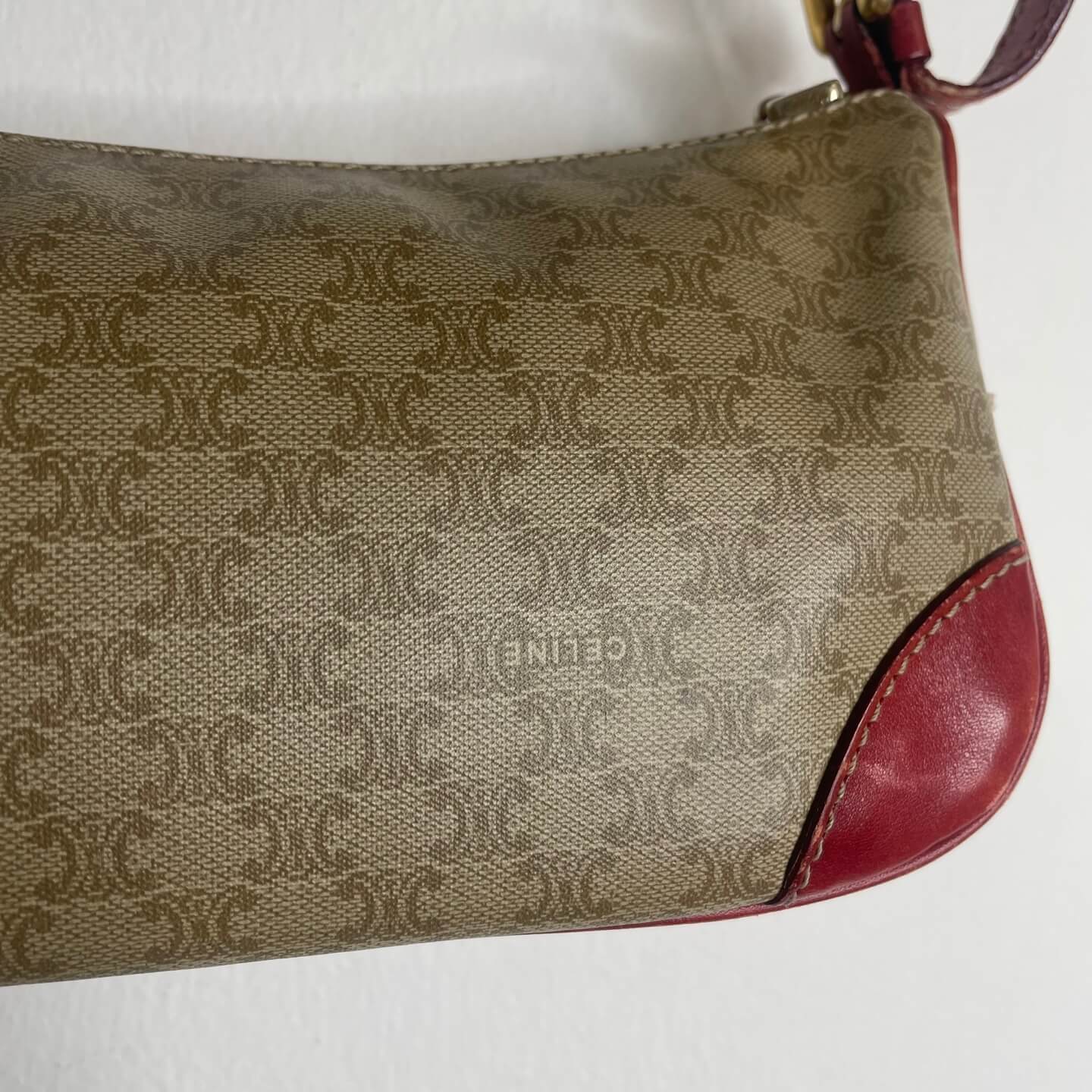 CELINE Macadam Canvas Hand Bag