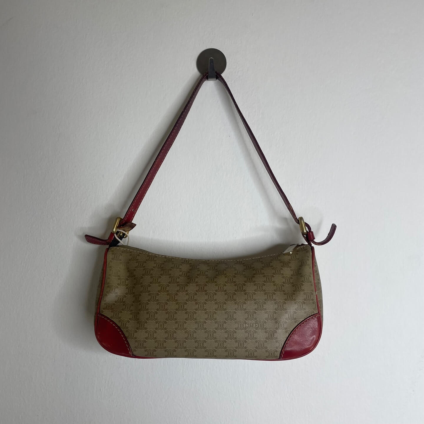 CELINE Macadam Canvas Hand Bag