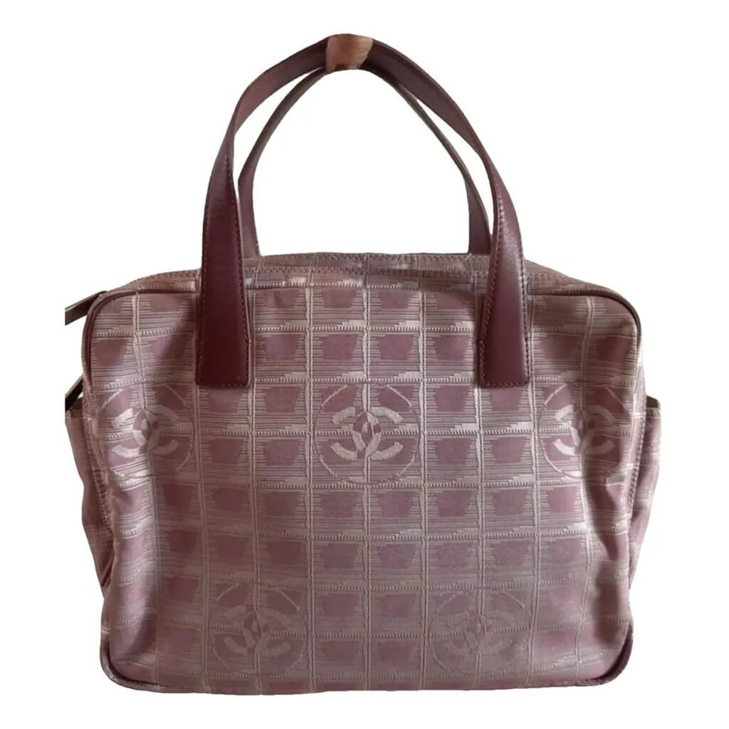 Chanel New Travel Line Hand Bag Canvas