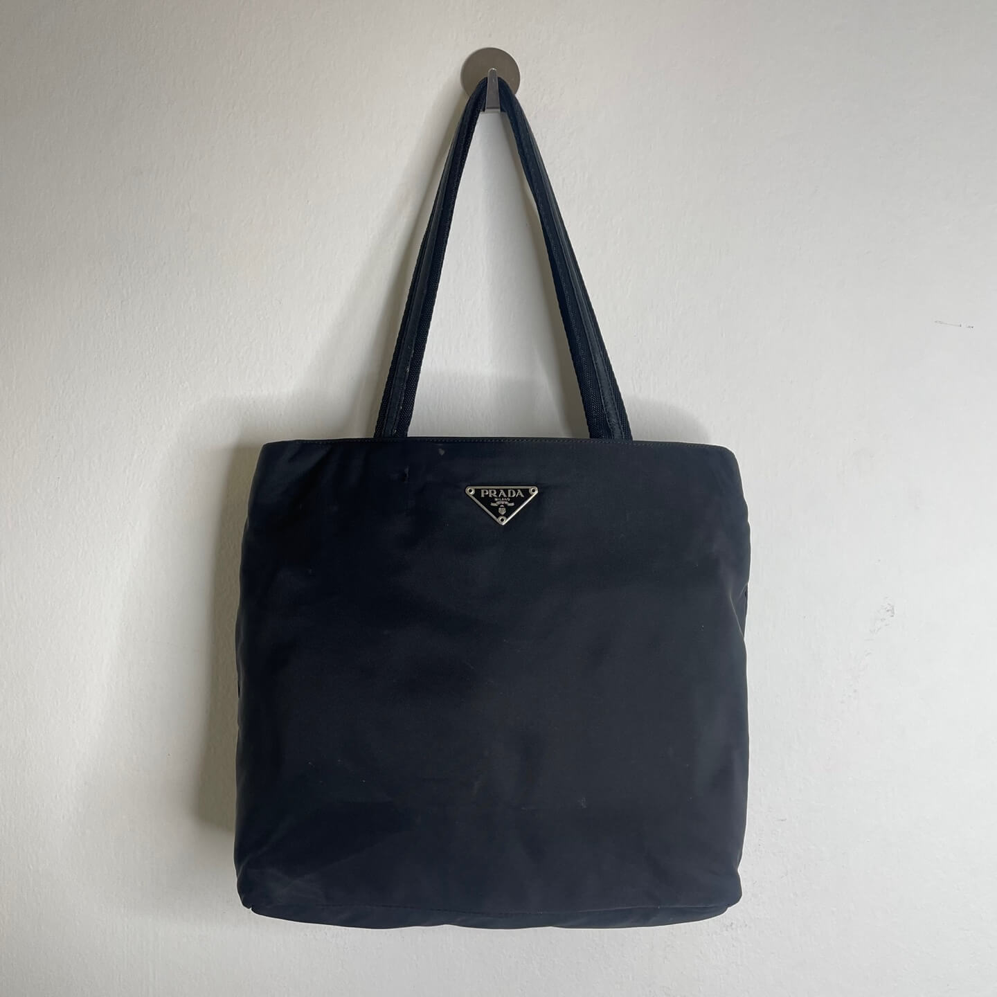 Prada Black Nylon Tote Bag