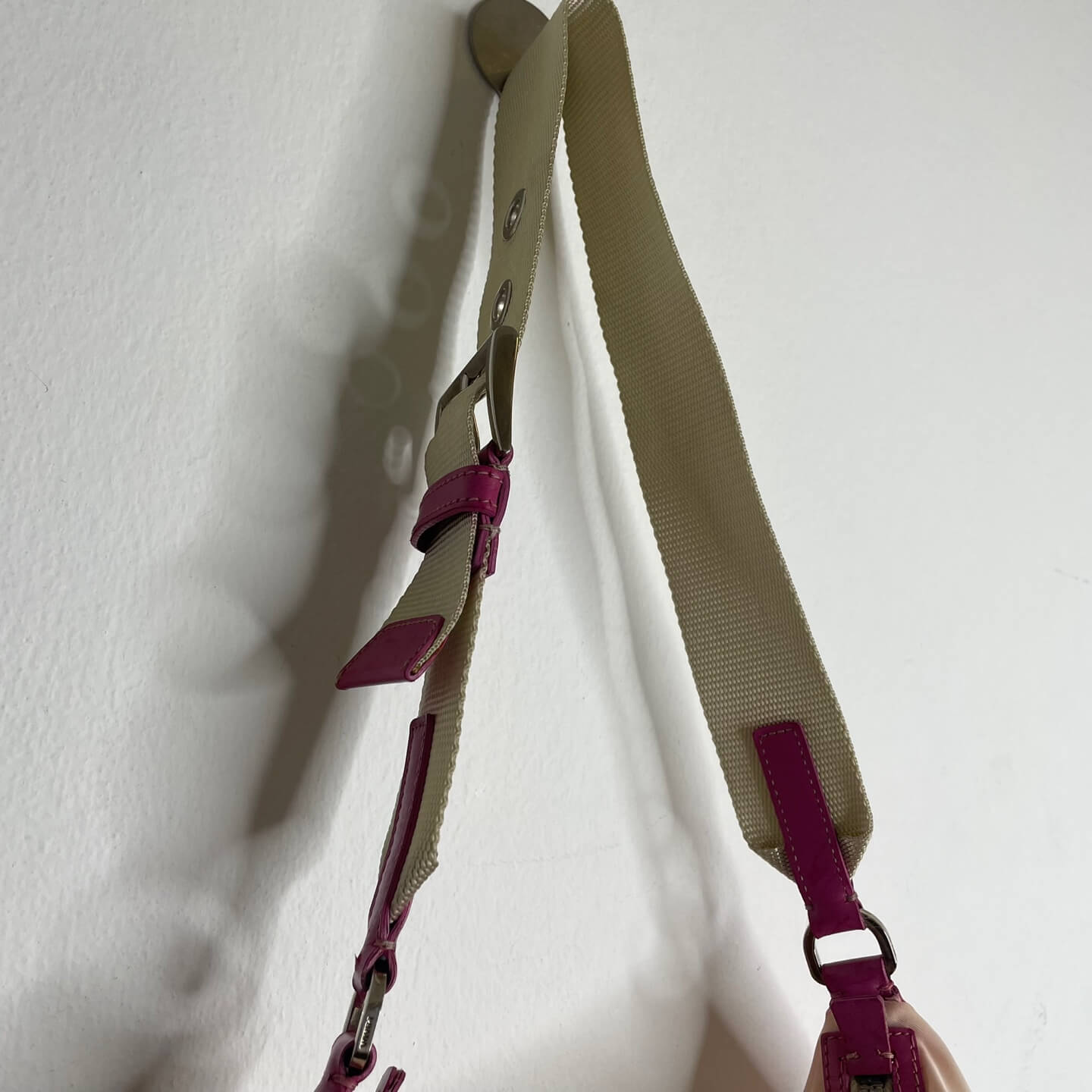 Prada Nylon Tessuto Pink Shoulder Bag