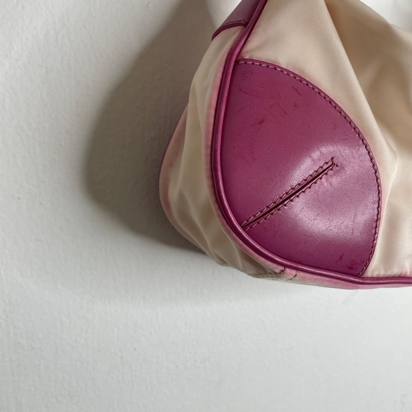 Prada Nylon Tessuto Pink Shoulder Bag