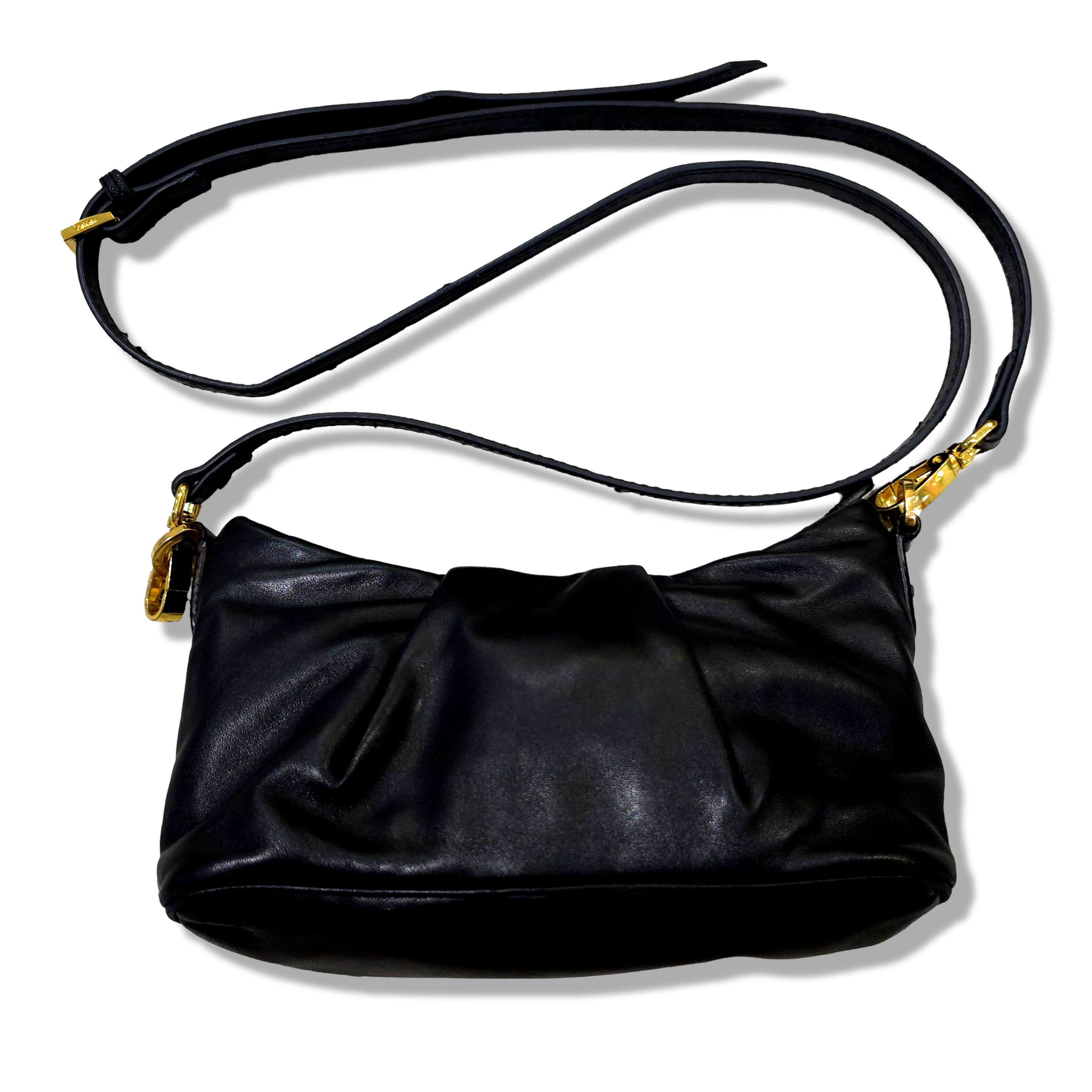 Prada Leather Black Ribbon Handbag