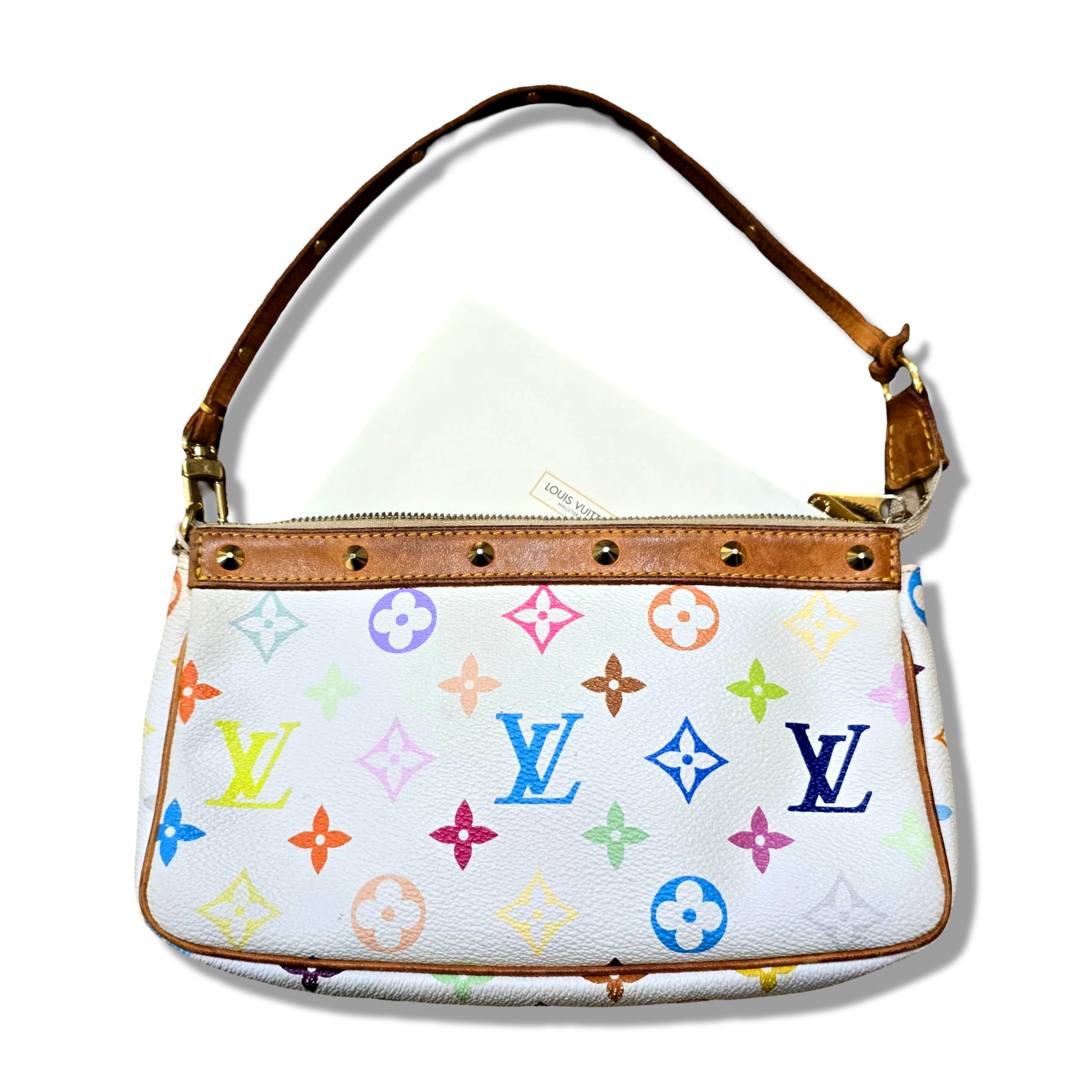 Louis Vuitton X Takashi Murakami Multicolor Pochette Bag