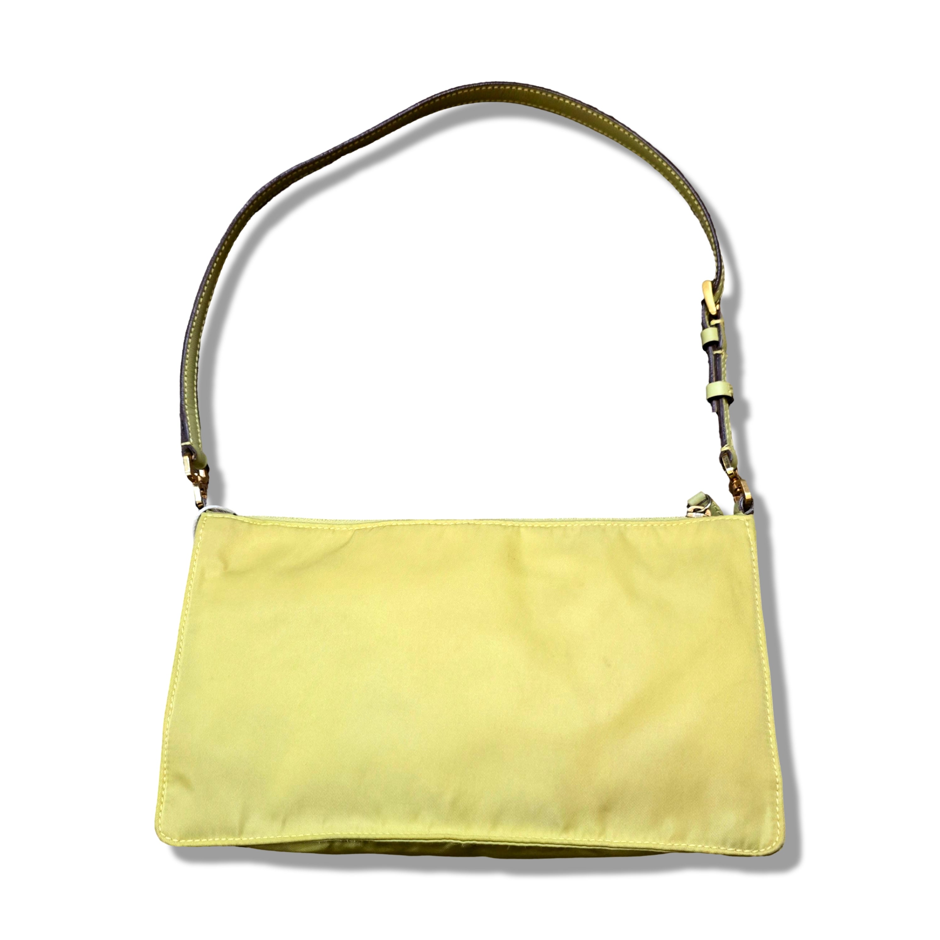 Prada Tessuto Mini Handbag Yellow