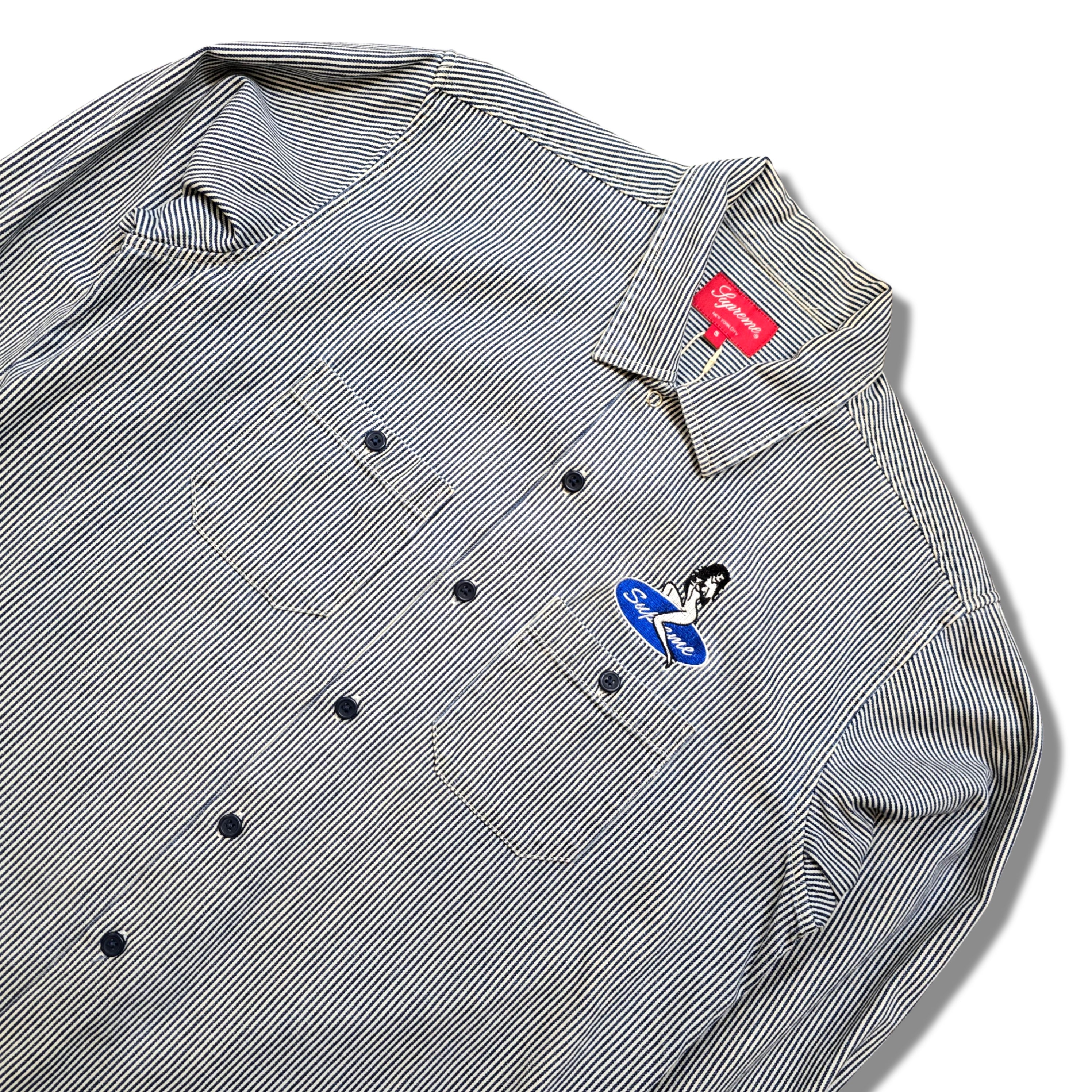 Supreme Pin Up Work Shirt Hickory Stripe