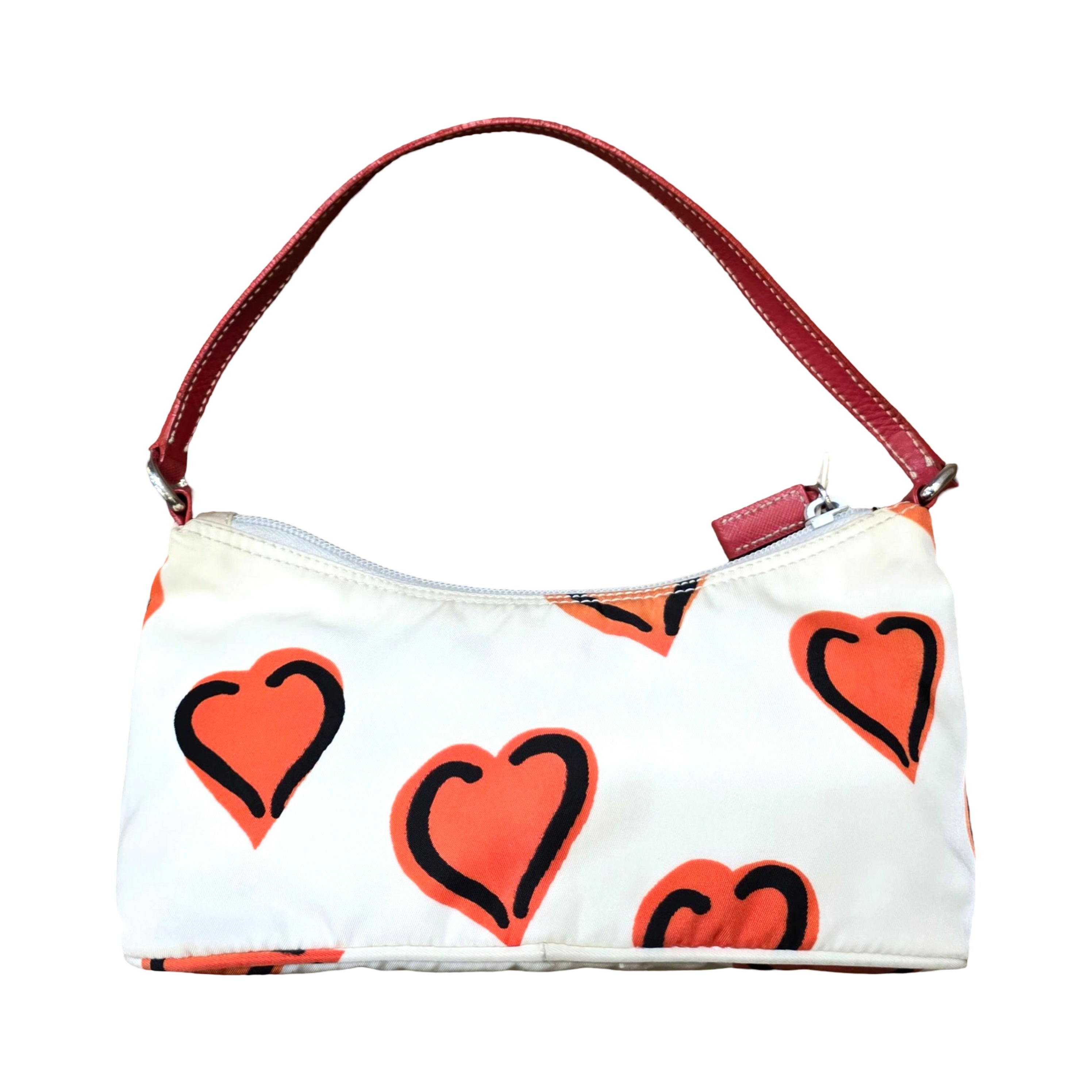 Prada Heart Print Mini Shoulder Bag