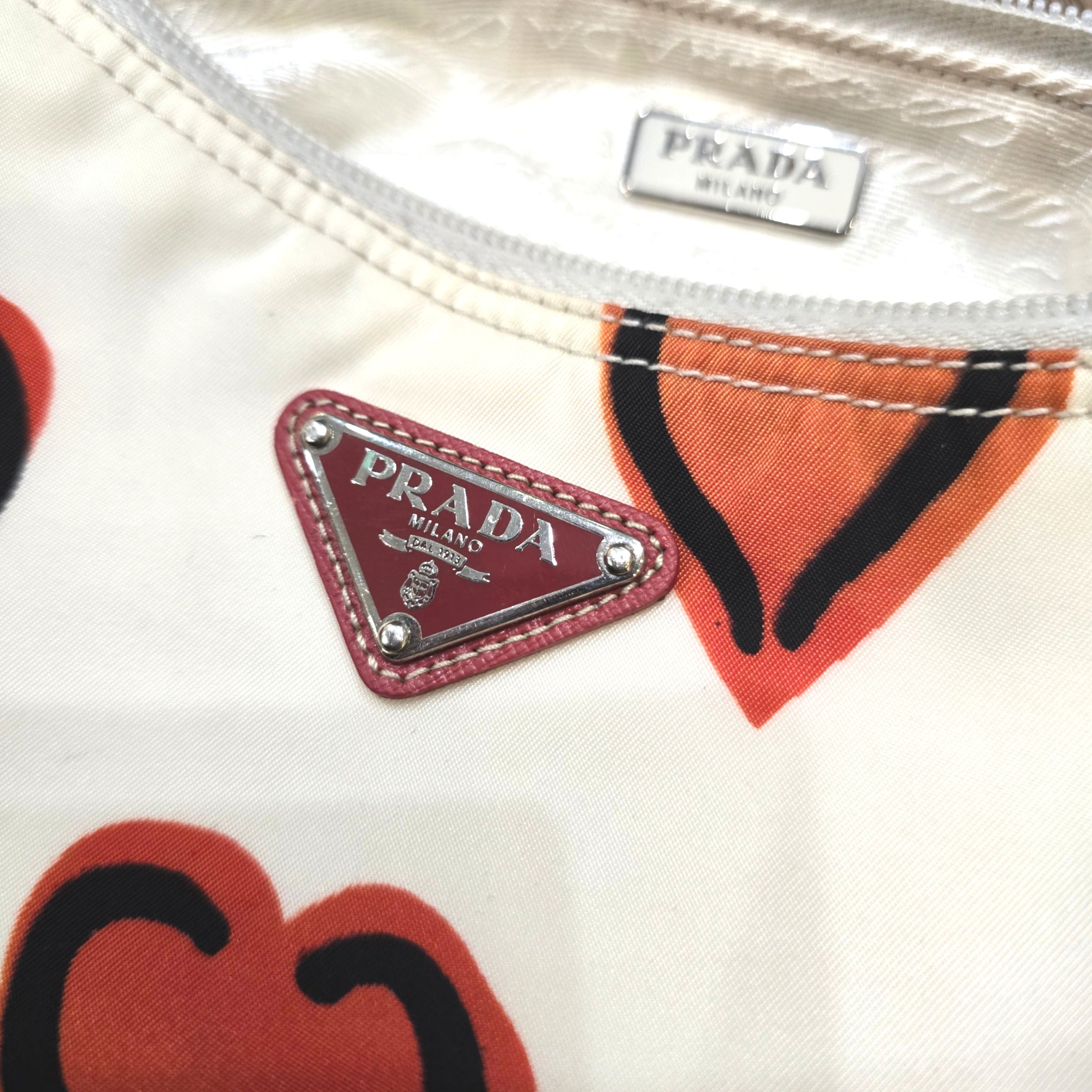 Prada Heart Print Mini Shoulder Bag