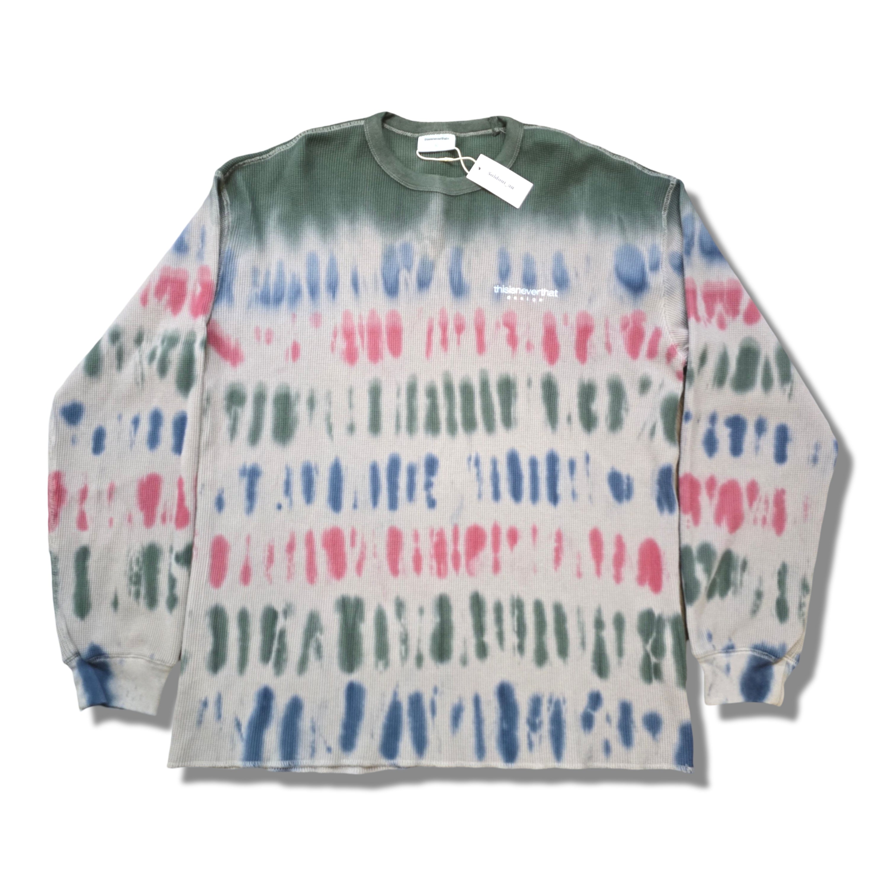 Thisisneverthat Long Sleeve Waffle Tie Dye