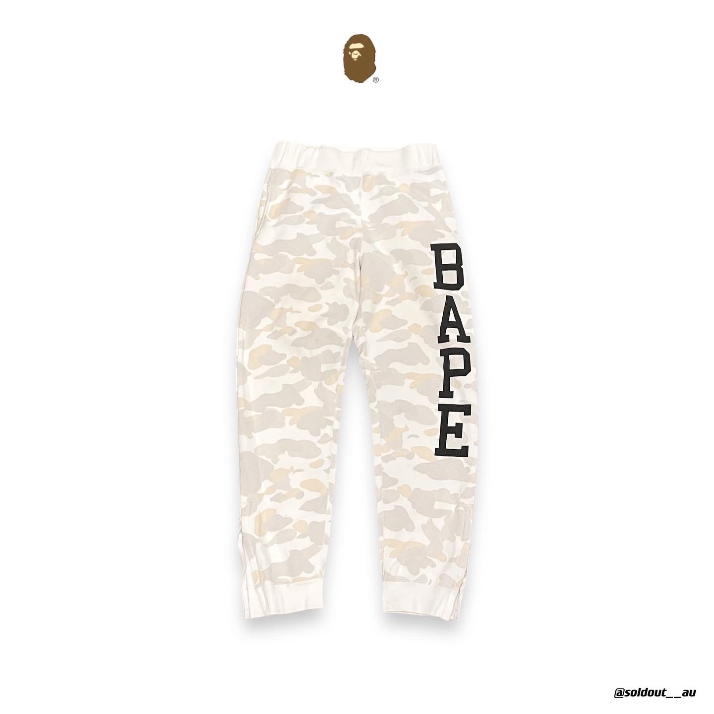 Bape side zip pants