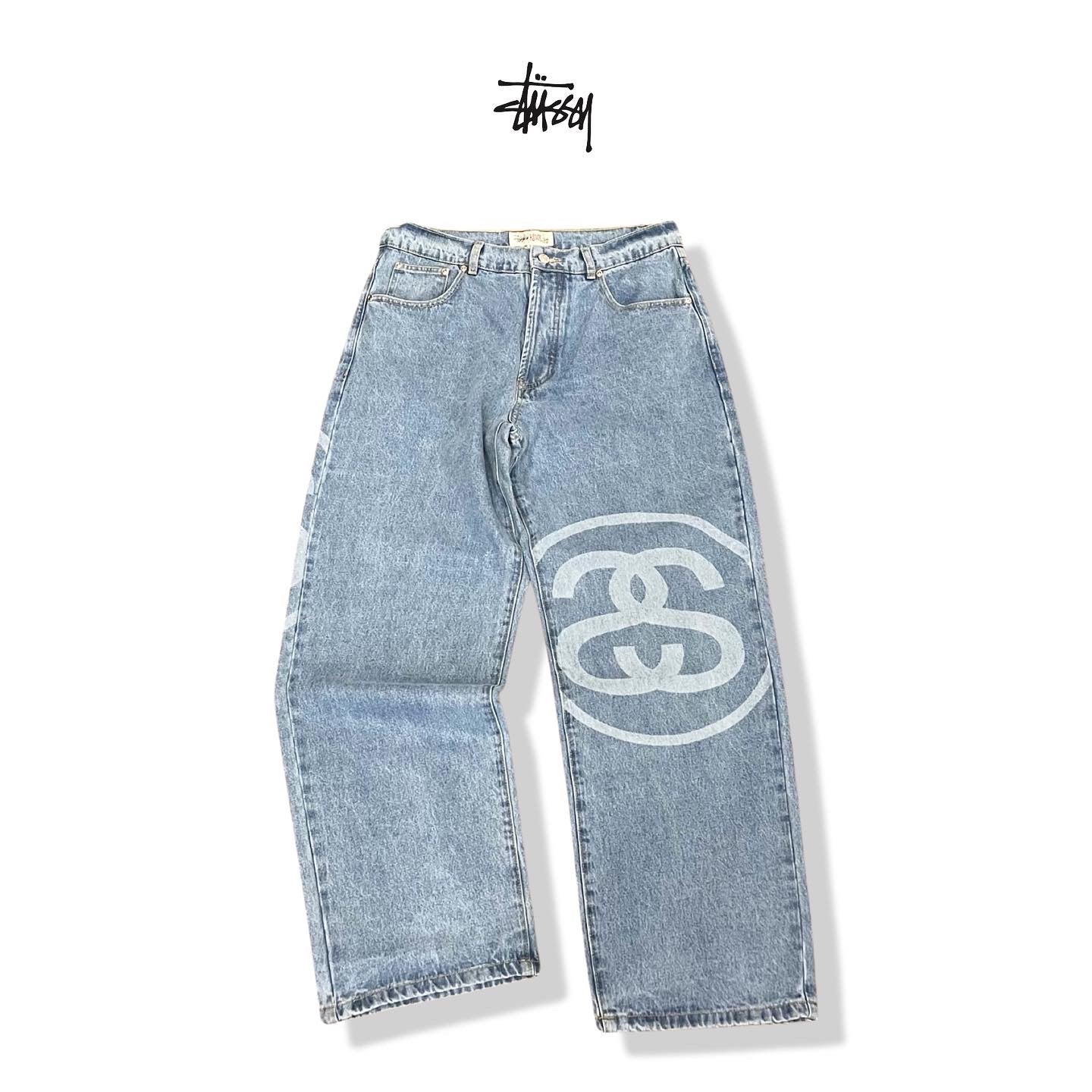 Stussy big logo jeans