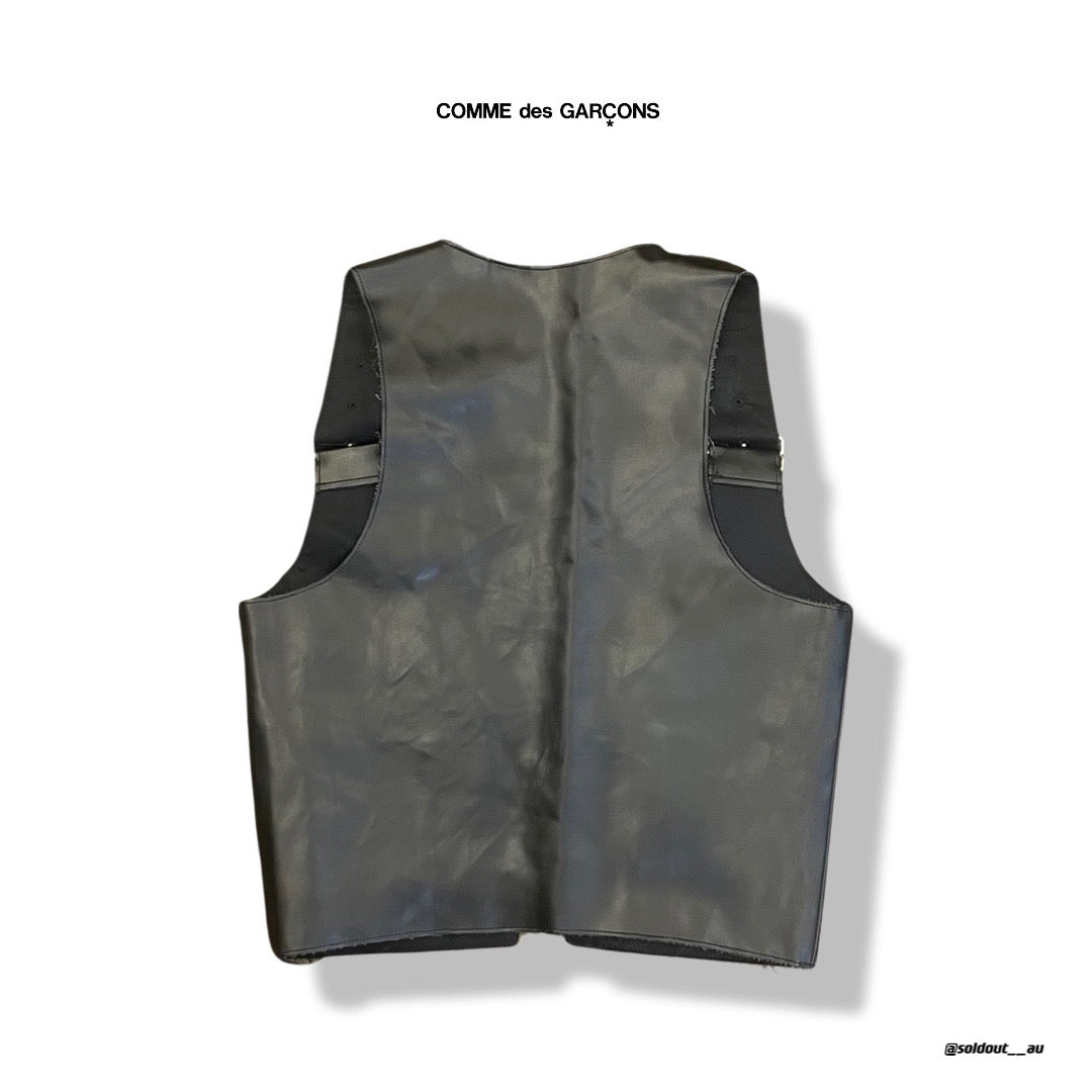 Comme DES GARSONS leather vest