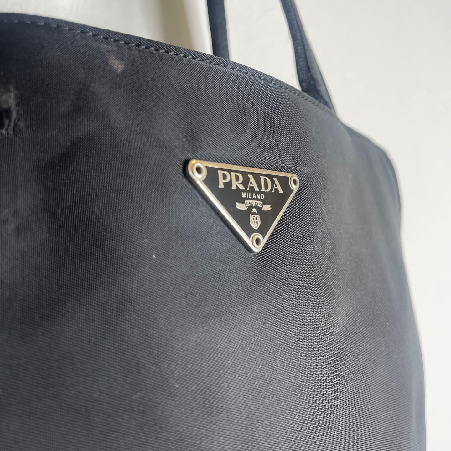 Prada Black Nylon Tote Bag